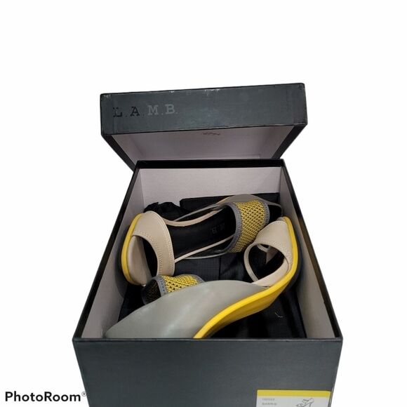 L.A.M.B. Barrie Peep-toe Sandals SIZE 6 - Picture 10 of 12